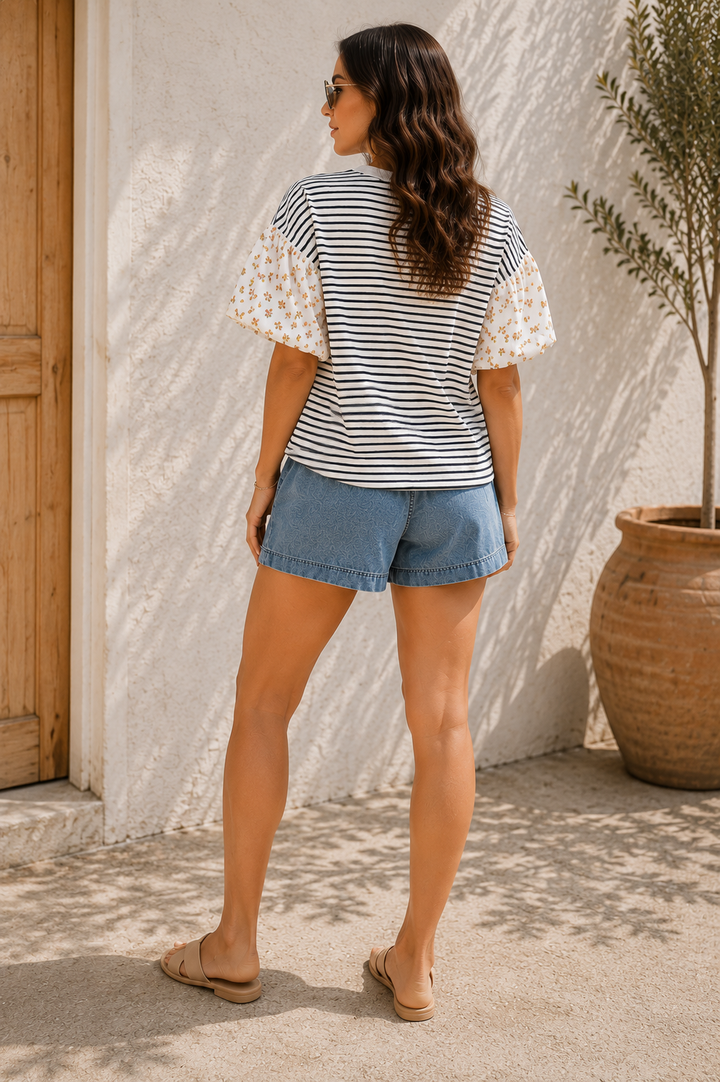 Wildflower Stripe Top