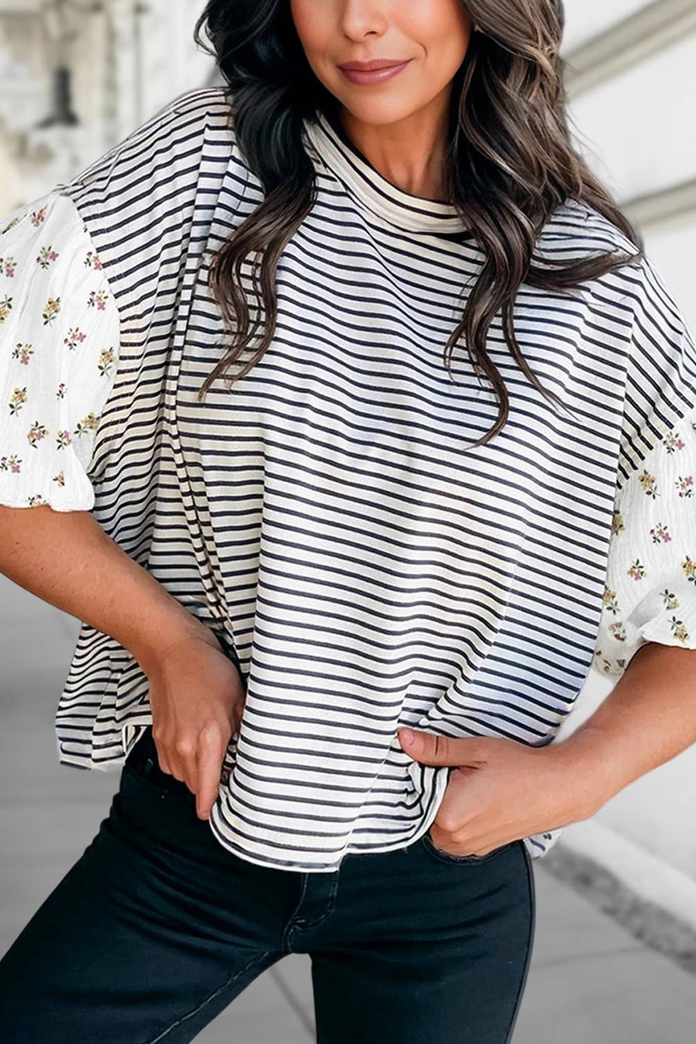 Wildflower Stripe Top