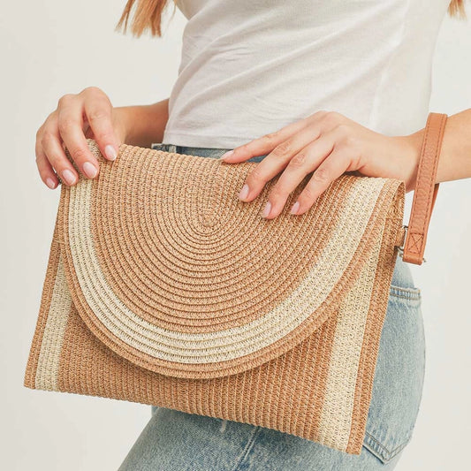 The Coastal Woven Clutch