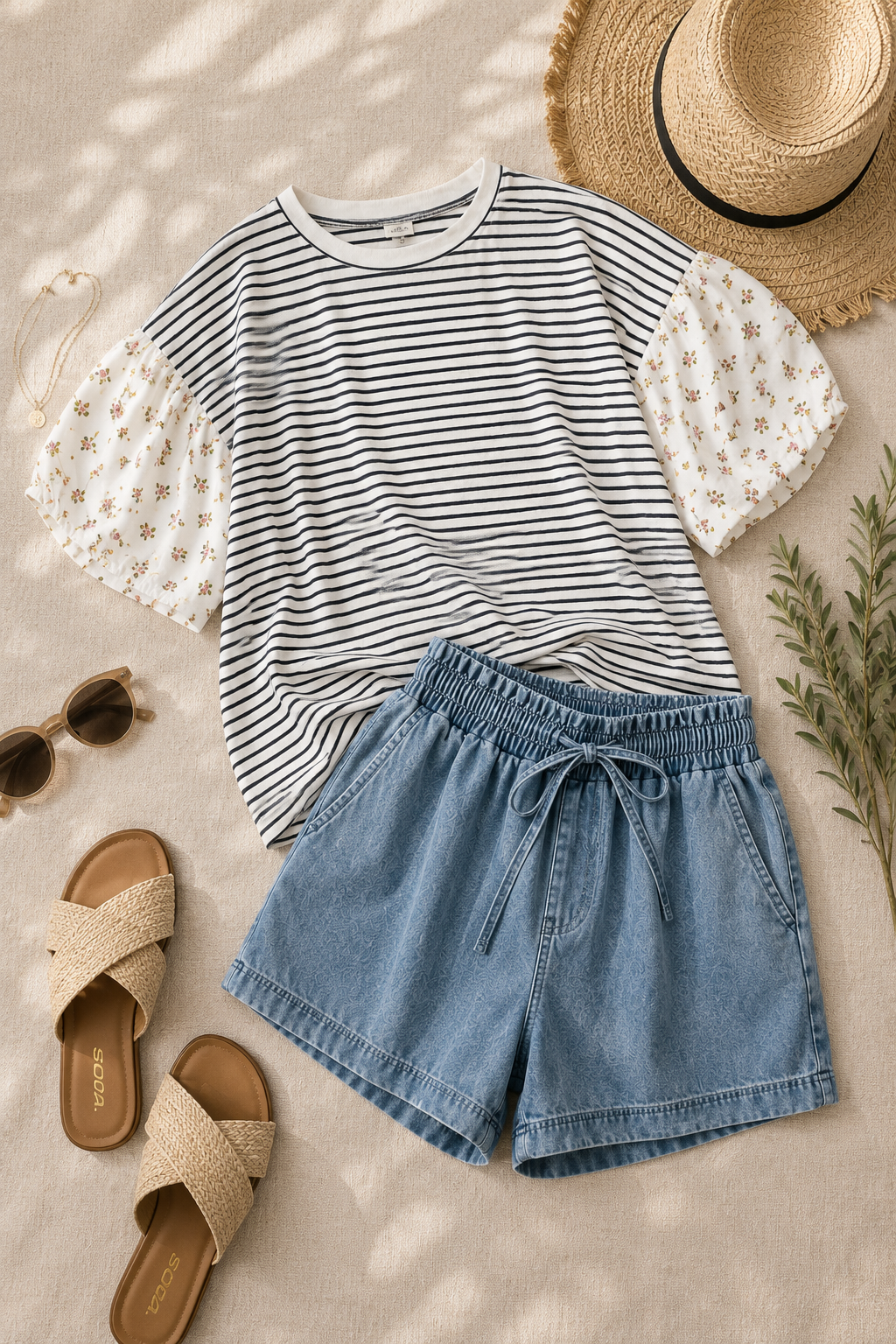 Wildflower Stripe Top