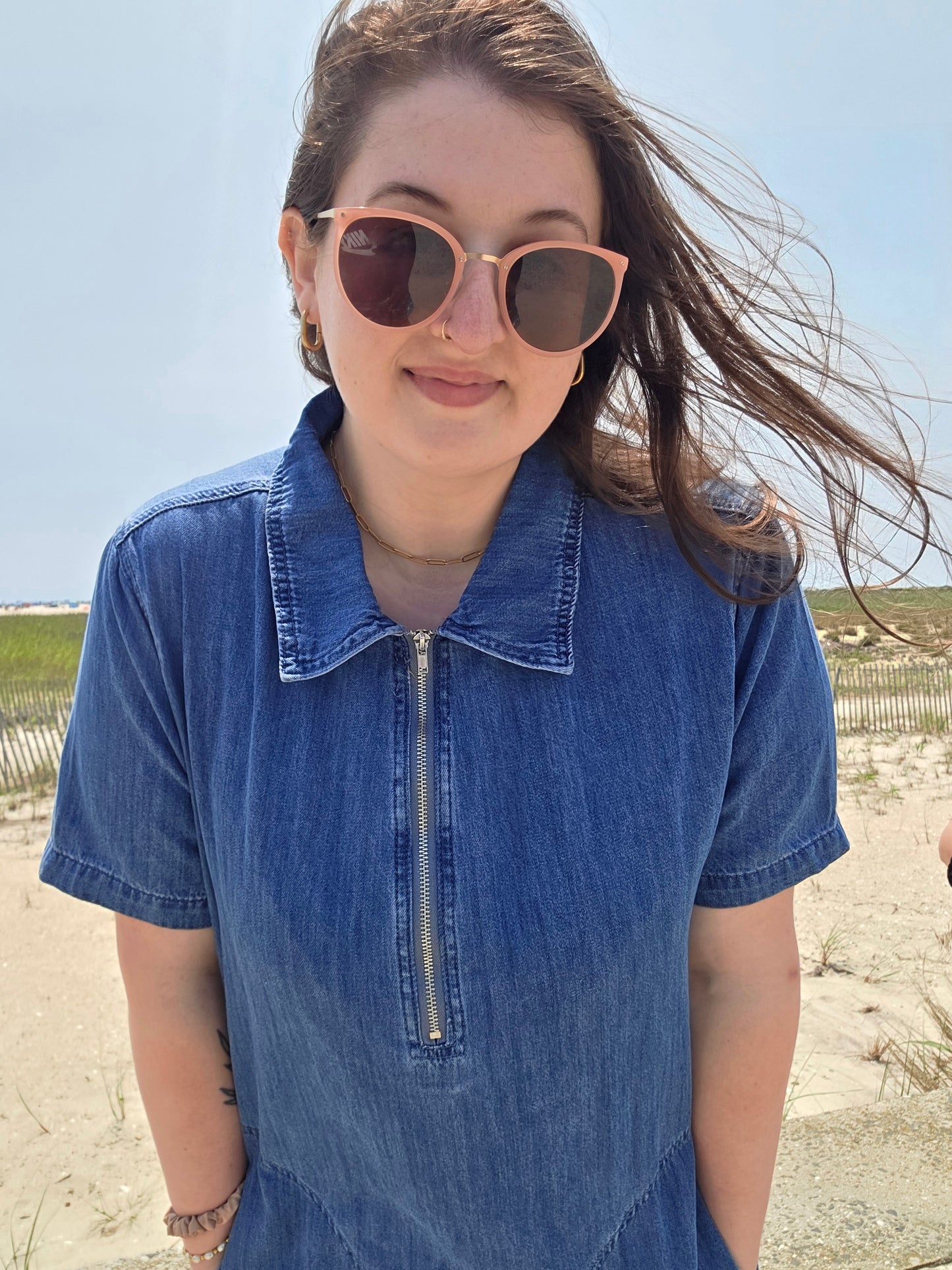 Ocean Mist Denim Dress